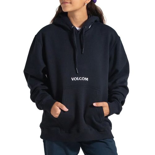 Moletom Infantil Volcom Canguru Signature PRETO-VLBL020164- -1-